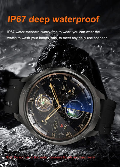 2025 New For HUAWEI High-end Sports Smart Bracelet Men GPS NFC 1.85 AMOLED Screen Compass Waterproof Bluetooth Call Smartwatches