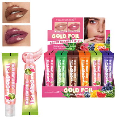 Shiny Lip Oil Gift Set 15ml×24PCS deep moisturizing non-decolorizing  foil brightening and embellishing lip color gift