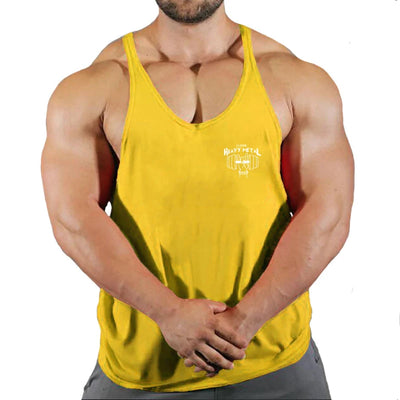 Fitness Clothing Bodybuilding Shirt Men Top for Fitness Sleeveless Sweatshirt Gym T-shirts Suspenders Man Men's Vest Stringer