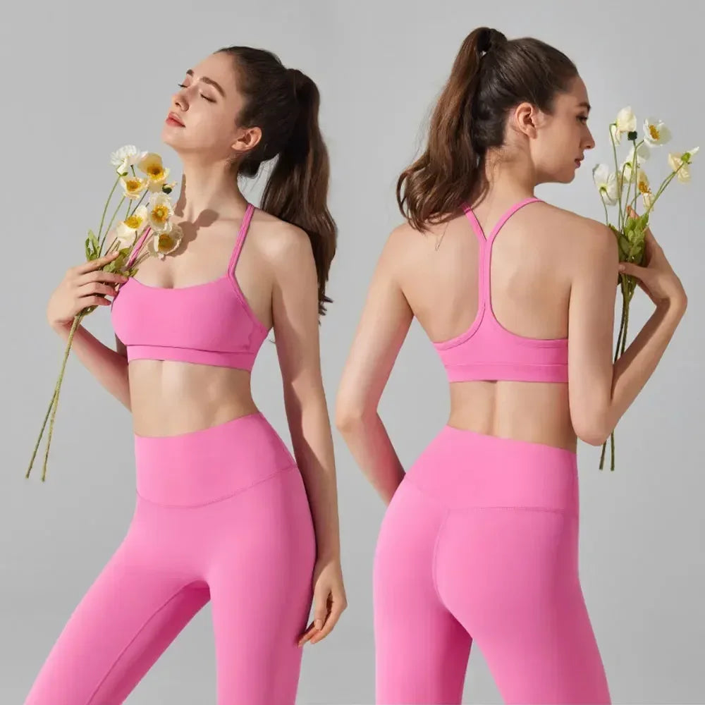 Women's Matching Activewear Set Sports Br a & High Waist Leg gings