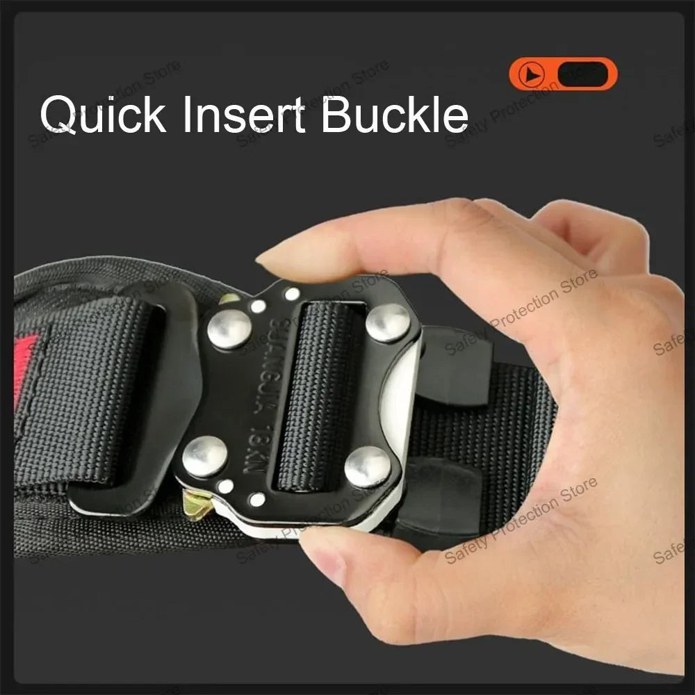 High Altitude Work Safety Harness Full Body 5-Point Safety Belt Outdoor Climbing Mountaineering Construction Rescue Equipment