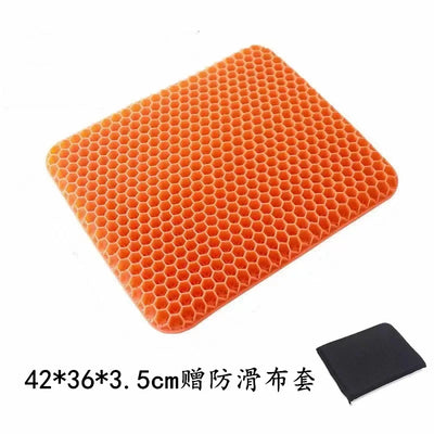 Gel seat cushion with non-slip cover,honeycomb design,pressure relief, breathable cooling cushions for car office home summer