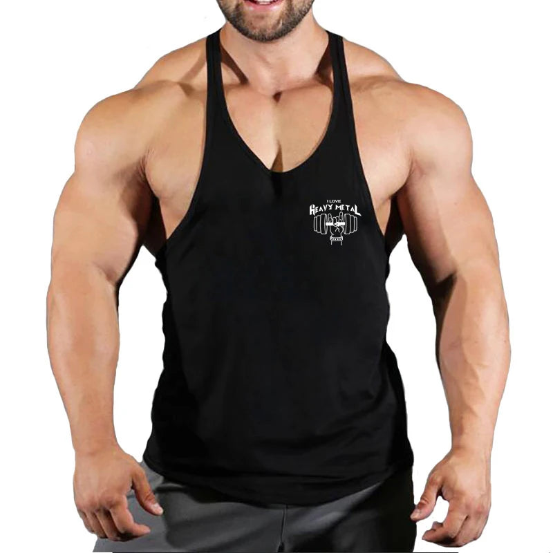 Fitness Clothing Bodybuilding Shirt Men Top for Fitness Sleeveless Sweatshirt Gym T-shirts Suspenders Man Men's Vest Stringer