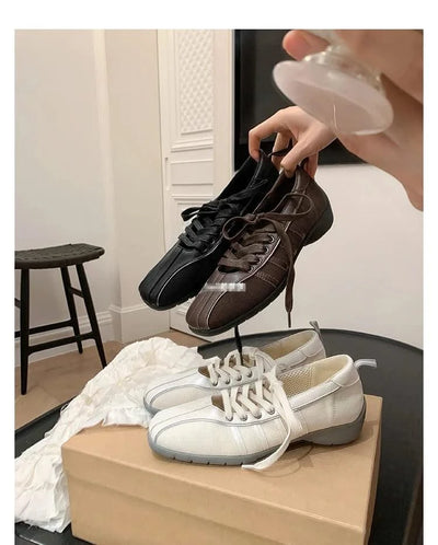 Vintage Women's Ballet Flats Training Shoes Walking Sports