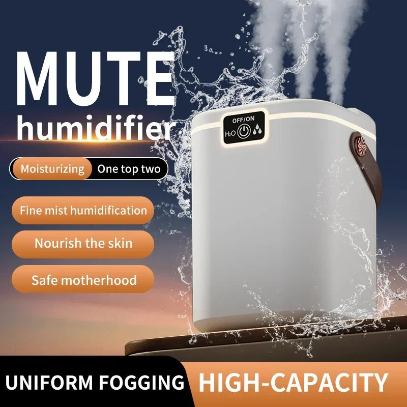 Air Humidifier 3 Nozzles USB Cool Mist Diffuser 2000ml Large Capacity for Home Bedroom Office Desk Top Fill Quiet Aromatherapy