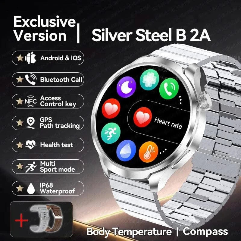 2025 New For HUAWEI High-end Sports Smart Bracelet Men GPS NFC 1.85 AMOLED Screen Compass Waterproof Bluetooth Call Smartwatches