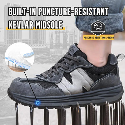 Men's safety shoes  Steel Toe Shoes Anti-Smashing Work Shoes Lightweight Breathable Composite Toe security-protection sneakers