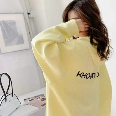 Casual Zip up Hooded Sweatshirt Candy Colour for Women Tops