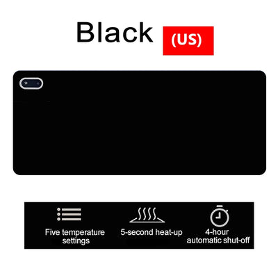Warm Desk Pad Desk Hand Warmer Touch Control 5 Heating Grade Hand Heating Pad Desk Mousepad Fast Heating For Computer Keyboard