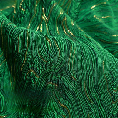 Mountain Pattern Gilt Silk Texture Jacquard Fabric Flash Three Dimensional Texture Hanfu Creative Dress Clothing Designer Fabric