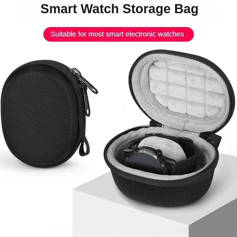 Portable EVA Single Watch Travel Case Watch Storage Organizer Box Watch Holder Waterproof for Smartwatches Zippered Container