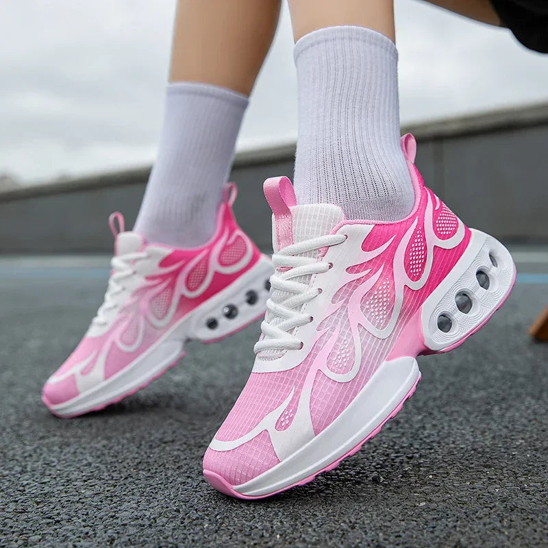 Women Running Shoes Outdoor Casual Walking Breathable Loafers Comfortable Brand Leisure Jogging Fashion Lace-up Blade Sneakers