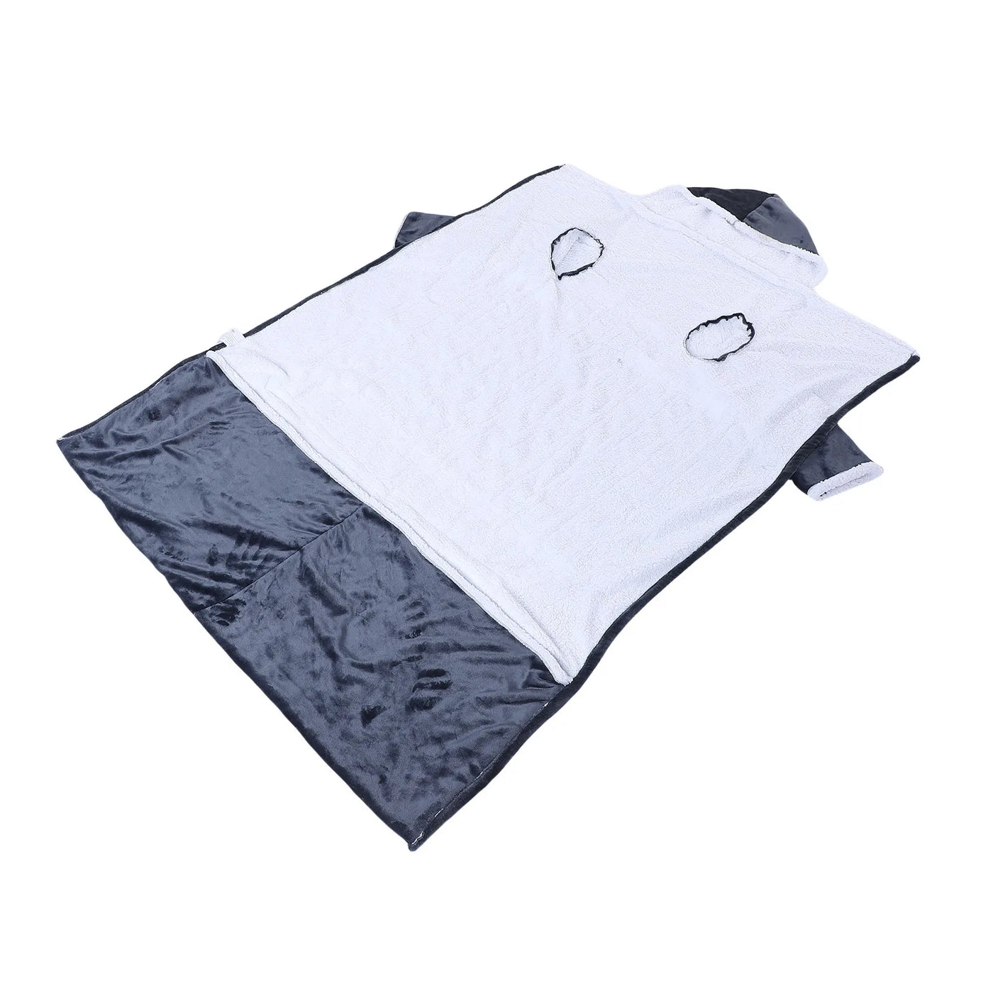 Heated Blanket with Sleeves Hood and Foot Pocket Flannel 10 Heating Levels Electric Wearable Blanket with 3 Time Settings