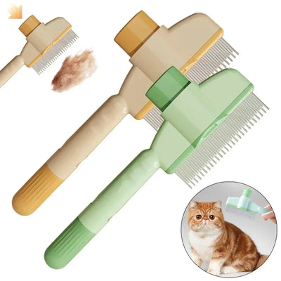 Pet Comb Cat Grooming Massage Brush Dual-Purpose Comb for Cats/Dogs Professional Open Knot Pet Hair Removal Brush Durable