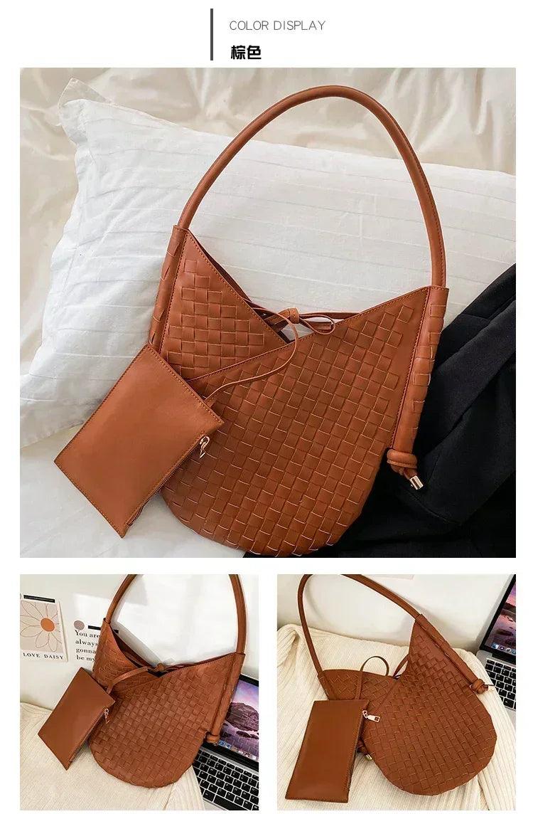Famous designer women’s handbag with convertible shoulder strap leather luxury brand elegant spacious
