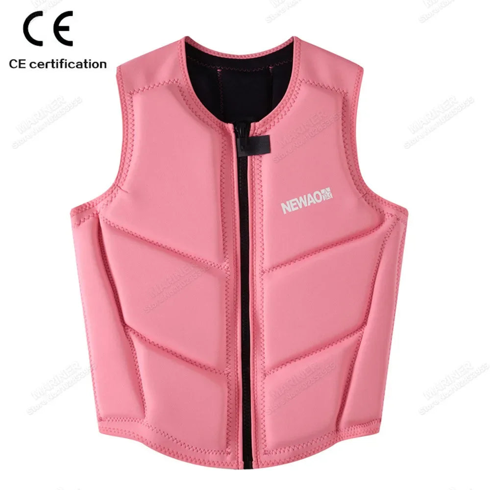 Wakesurf Comp Vest CE Approved Neoprene Life Jacket Wake Surfing Impact Vest surf But Great for All Other Watersports Activities