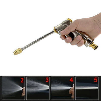 Expandable Garden Hose With Metal Nozzle, Lightweight And Non Twisted Flexible Garden Hose, 3/4 Inch Solid Brass Fittings