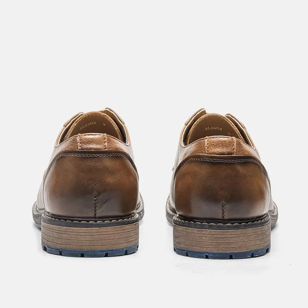 Men's Formal Shoes British Retro Brogue Shoes Mens Casual Business Leather Oxfords Men Office Dress Shoe Flats