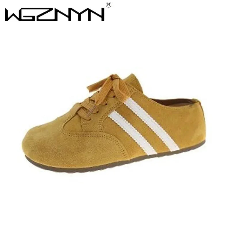 2025 Casual Sneakers Woman Shoes Slippers Flats Platform Sandals Mules NEW Brand Designer Lace Up Loafers Summer Womens Sneakers