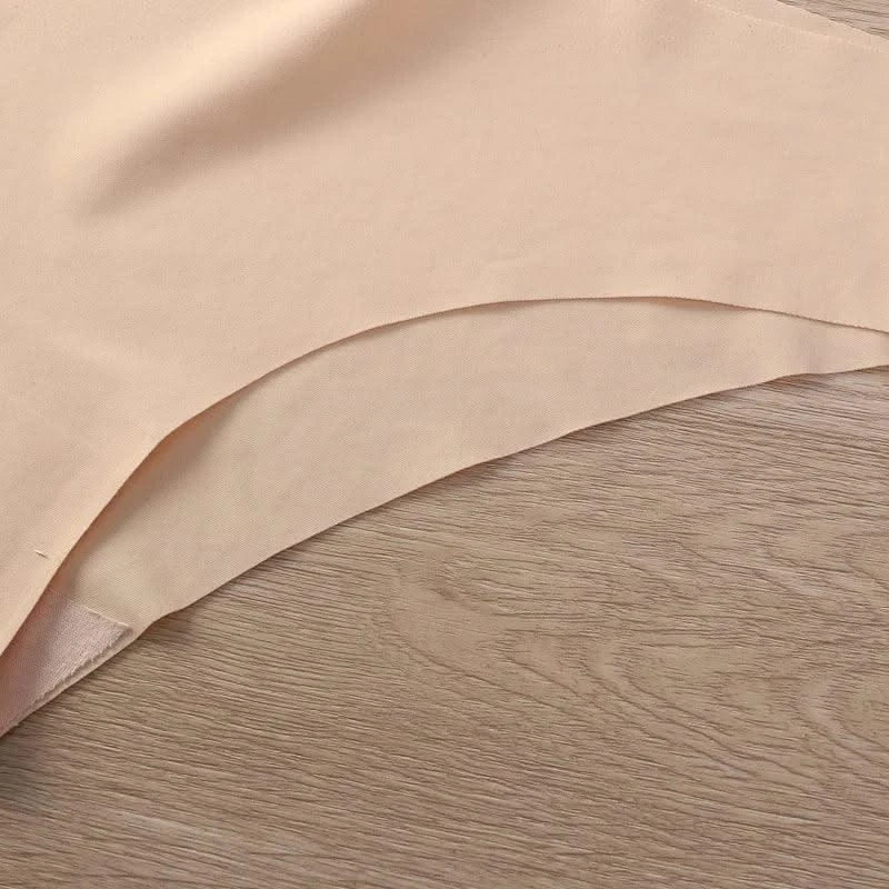 Seamless Thongs for Women No Show Thong V-waisted Stretch Breathable Sexy Panties Underwear 4 Pack