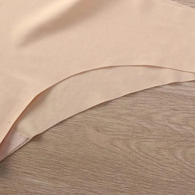 Seamless Thongs for Women No Show Thong V-waisted Stretch Breathable Sexy Panties Underwear 4 Pack