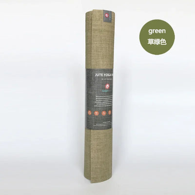 Natural Jute Yoga Mat 183 X 61 X 0.5cm Healthy And Environmentally Friendly Yoga Mat Wear-Resistant Non-Slip Fitness Mat