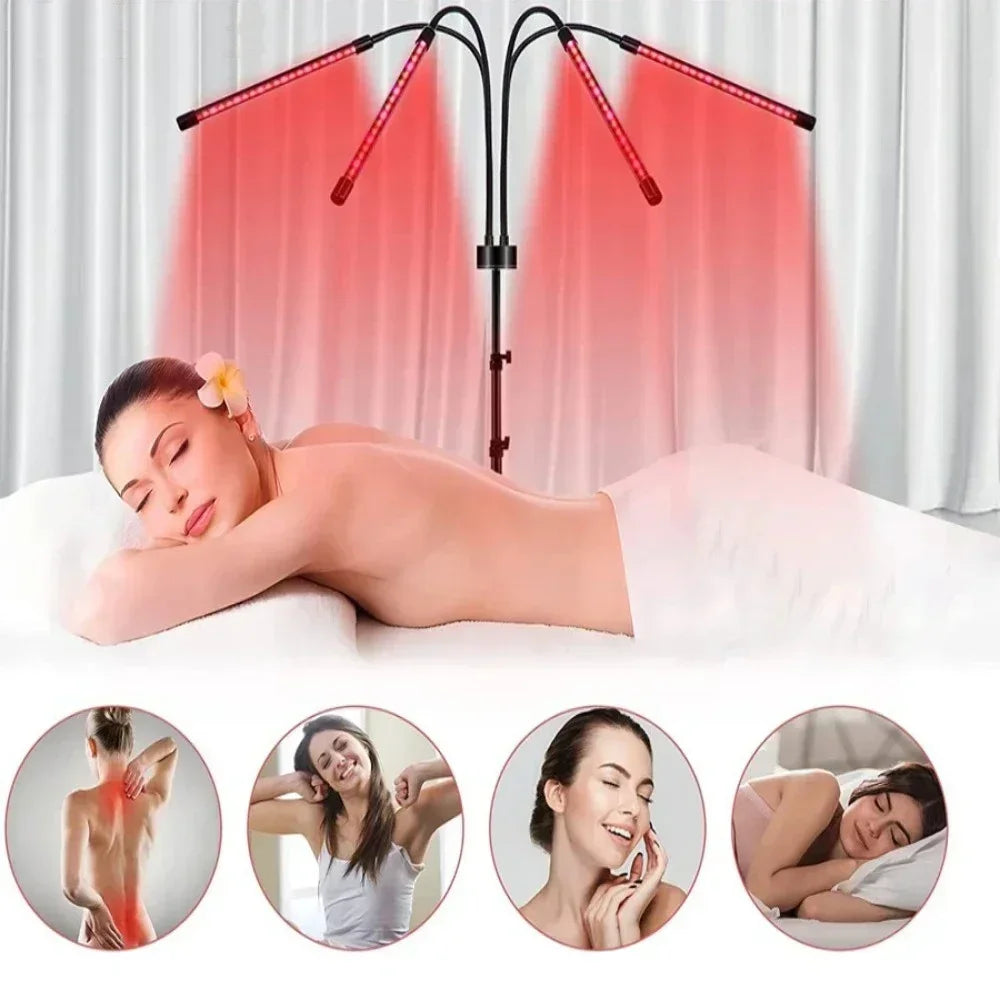 Led Red&Near Infrared Light Healthcare Lamp 660&850 nm Sauna for Full Body Face Joint Muscle Relieve Beauty Health Gadget Device