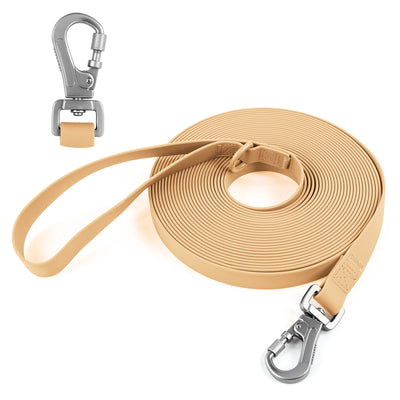 2M/3M/5M/10M PVC Long Dog Leash for Large Medium Dogs Waterproof Easy Clean Spiral Snap Ring Running Training Pet Lead