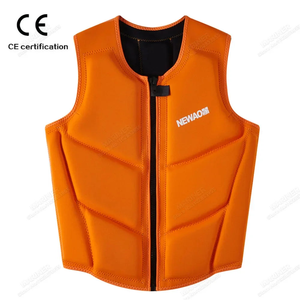 Wakesurf Comp Vest CE Approved Neoprene Life Jacket Wake Surfing Impact Vest surf But Great for All Other Watersports Activities