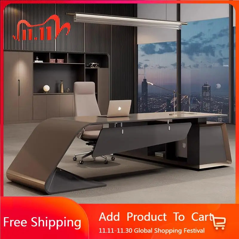 Design Organizer Office Desk Reading Nordic Quality Secretary Computer Desks Light Luxury In Stock Mesa Escritorio Furniture