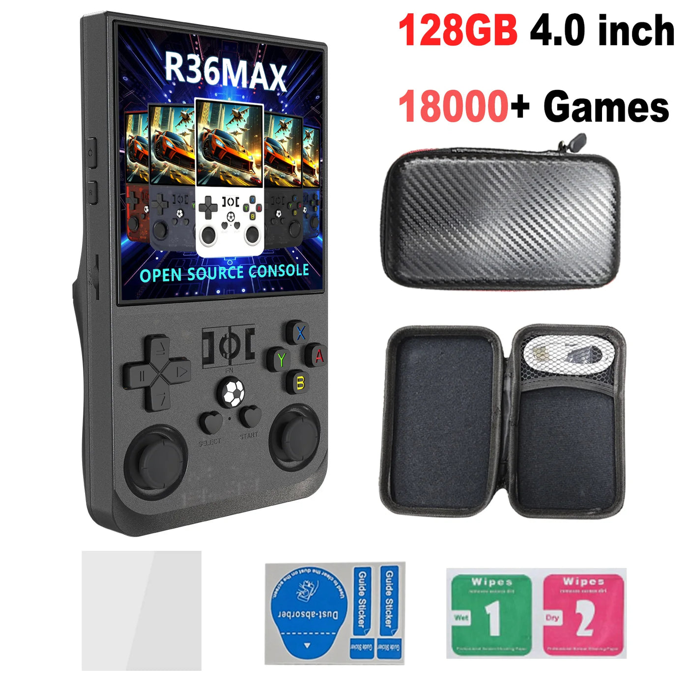 Video Gaming Console R36MAX Retro Handheld 18000+ HD Games offers IPS Screen Game Console Portable Consoles Emulators Devices