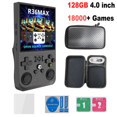 Video Gaming Console R36MAX Retro Handheld 18000+ HD Games offers IPS Screen Game Console Portable Consoles Emulators Devices