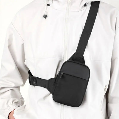 Men's Chest Bag Fashion Small Canvas Shoulder Crossbody Bags for Man Mini Cloth Sling Sport Cross Phone Male Handbag