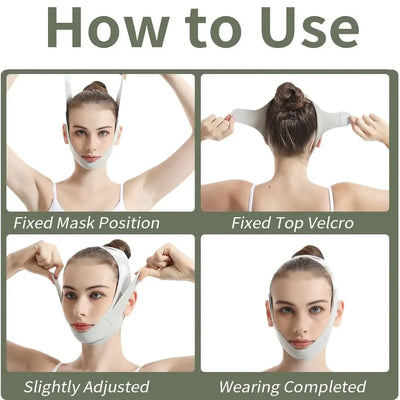 New Reusable Face Slimming Bandage Women V Line Face Shaper Chin Cheek Lift Up Belt Facial Massage Strap Skin Care Beauty Tools