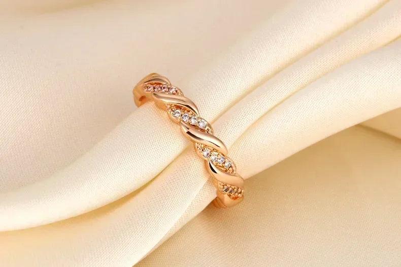 Luxury w letter ring - gold plated with row diamonds elegant adjustable statement piece dainty feminine jewelry