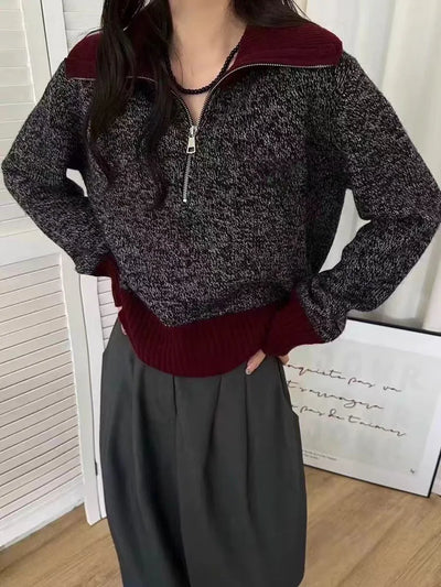 100% Wool Cashmere Sweater Women's Clothing Lapel Soft Luxury Thicken Pullover Autumn/Winter Flower Yarn Knit Jacket Tops Female