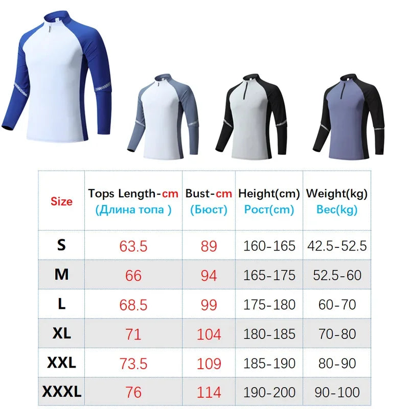 Athletic Pullovers Sport Shirt Men Fitness Training Tops Gym Casual Running Long Sleeve Male Outerwear Jogging Sport Clothing