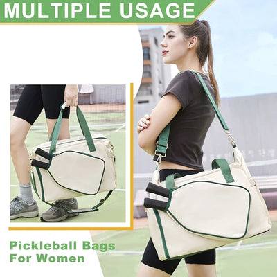 Large Pickleball Duffle Bag with Shoe Compartment