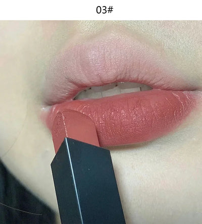 Matte Lipstick Nude Smoked Rose Lip Colour Velvety Lip Tint Solid LipGloss Waterproof Makeup Long Lasting Cosmetic