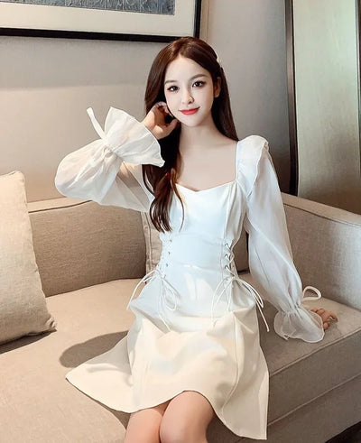 Dresses for Women Sensual Sexy A Line Spring Autumn Woman Long Sleeve Dress On Sales Designer Korean Fashion G Y2k Hot Promotion