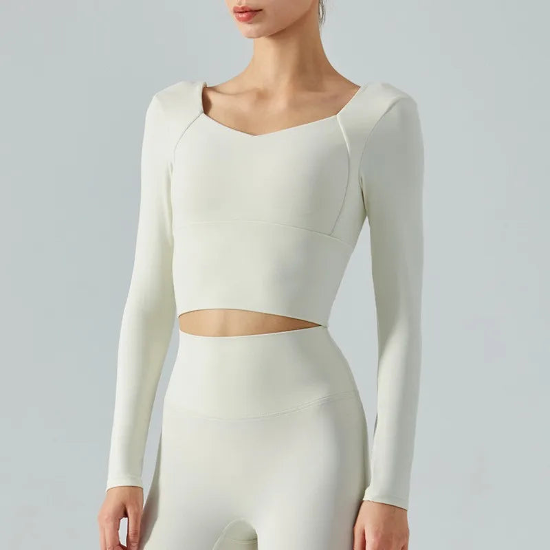 Women's Long Sleeve Seamless Fitness Top