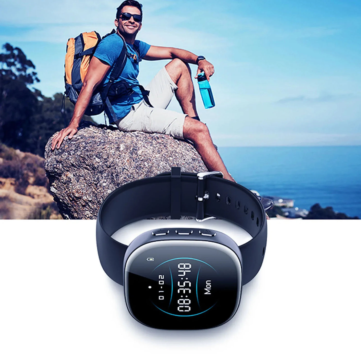 Digital Video Recorder Watch Video Recorder Watch Digital HD 1080P Noise Reduction AI Intelligent Voice Activated Recorder Watch