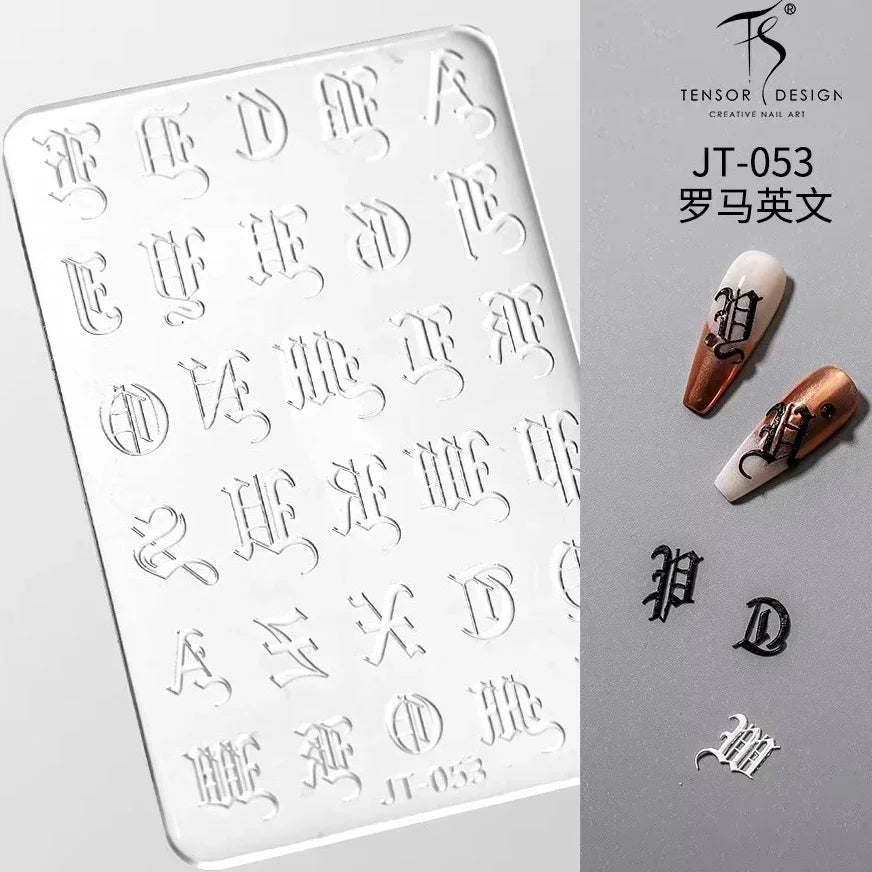 Geometric Bowknot Grid Lace Flora Edge Nail Art Silicone Carving Mold Mould Star Daisy Flower Charms Bow Tie Snowflake Template