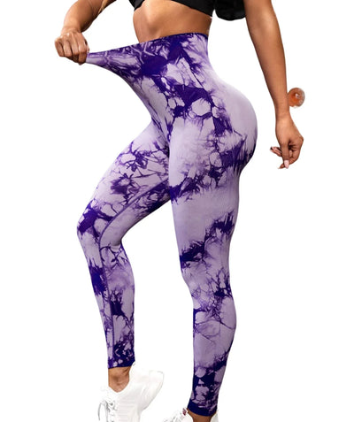 Seamless Tie Dye Leggings Women