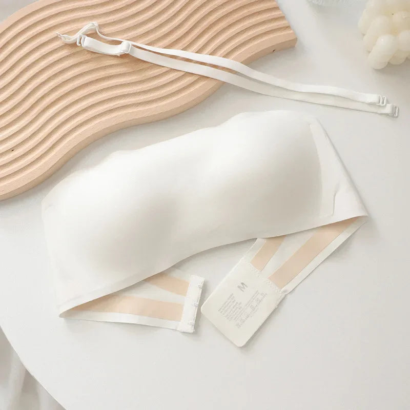 Women Sexy Strapless Bra Push Up