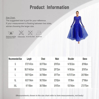 Waltz Ballroom Competition Dress Women Evening Gowns Concert Outifts Modern Tango Standard Dance Performance Stage Costume