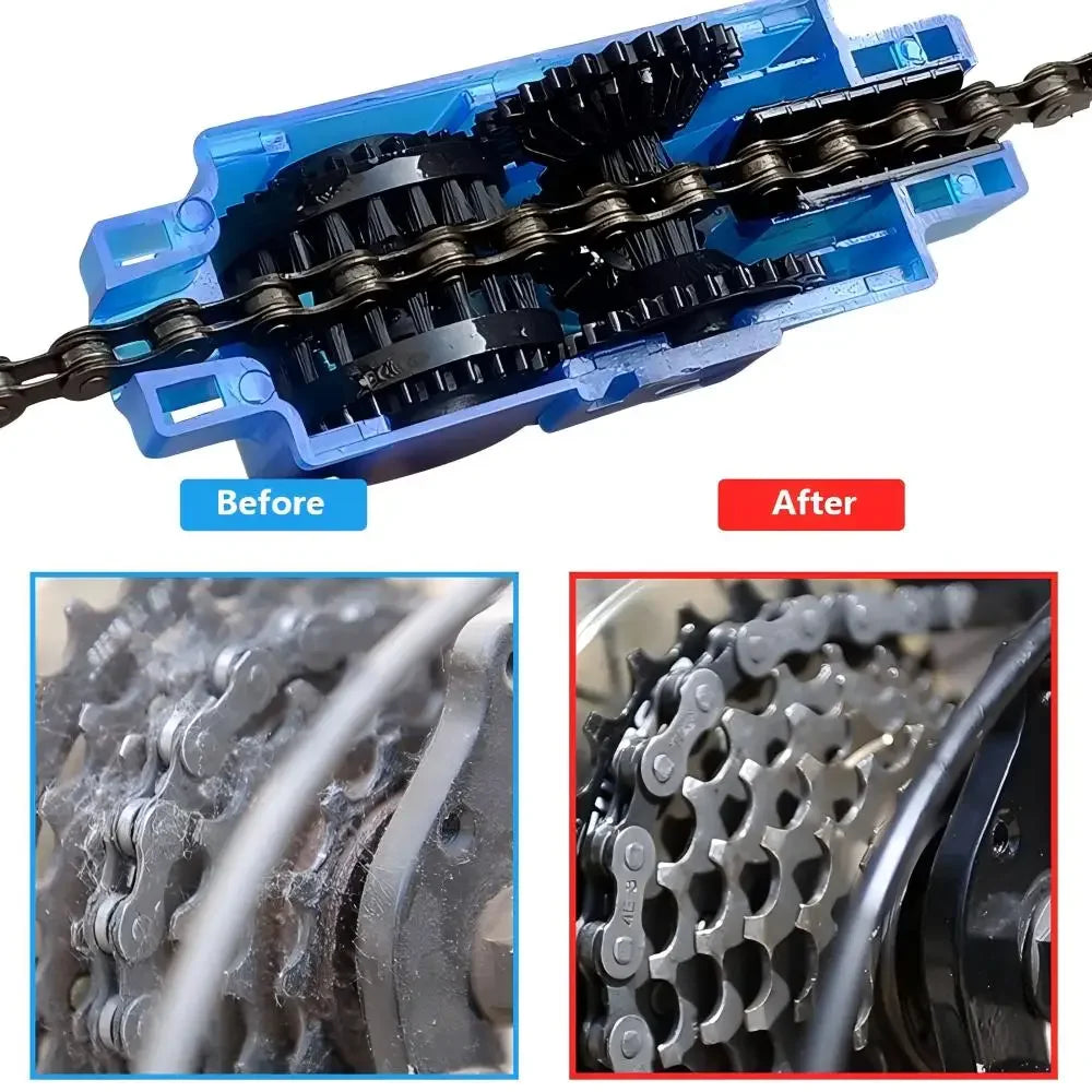 Bicycle Chain Clean Brush Bicycle Chains Gear Grunge Brush Cleaner Cycling Cleaning Kit MTB Bike Wash Tool Set Bike Repair Tools