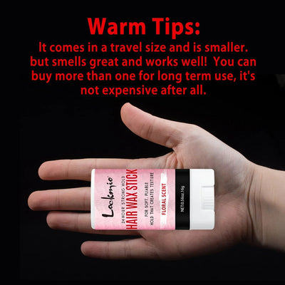 Professional Styling Wax for Women Anti-frizz Pomade Smoothing Broken Back Hair Mud Messy Hairs Control Wax Rod for Natural Wigs