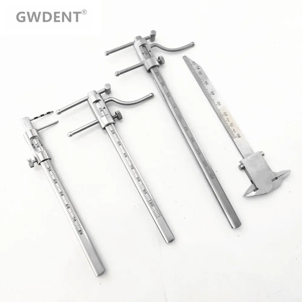 1Pcs Dental Implant VDO Ruler Venus Apollo Gauge 20-100mm Measuring Dentures Calipers Prosthetic