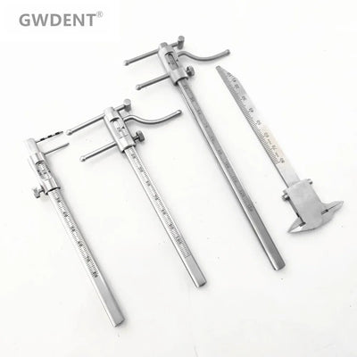 1Pcs Dental Implant VDO Ruler Venus Apollo Gauge 20-100mm Measuring Dentures Calipers Prosthetic